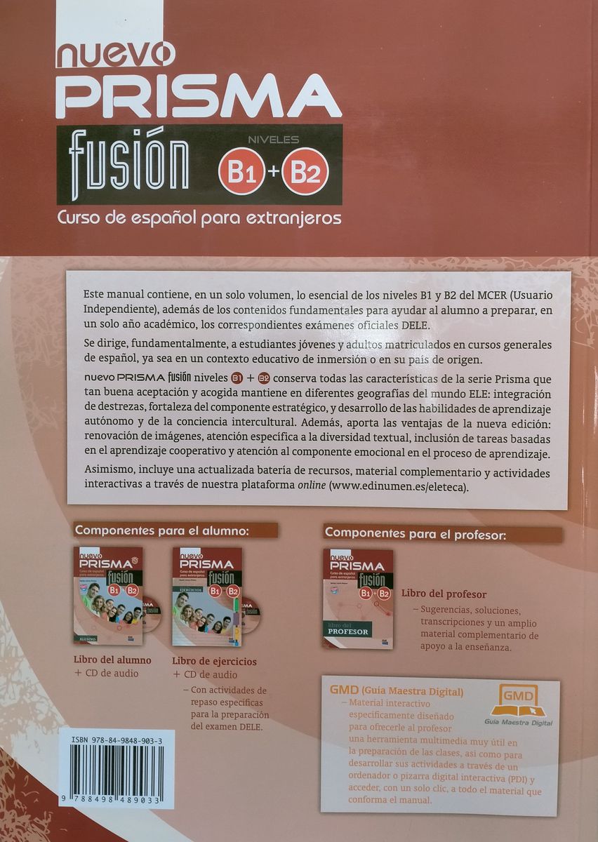 Nuevo Prisma Fusion B1-B2 Libro del alumno + CD