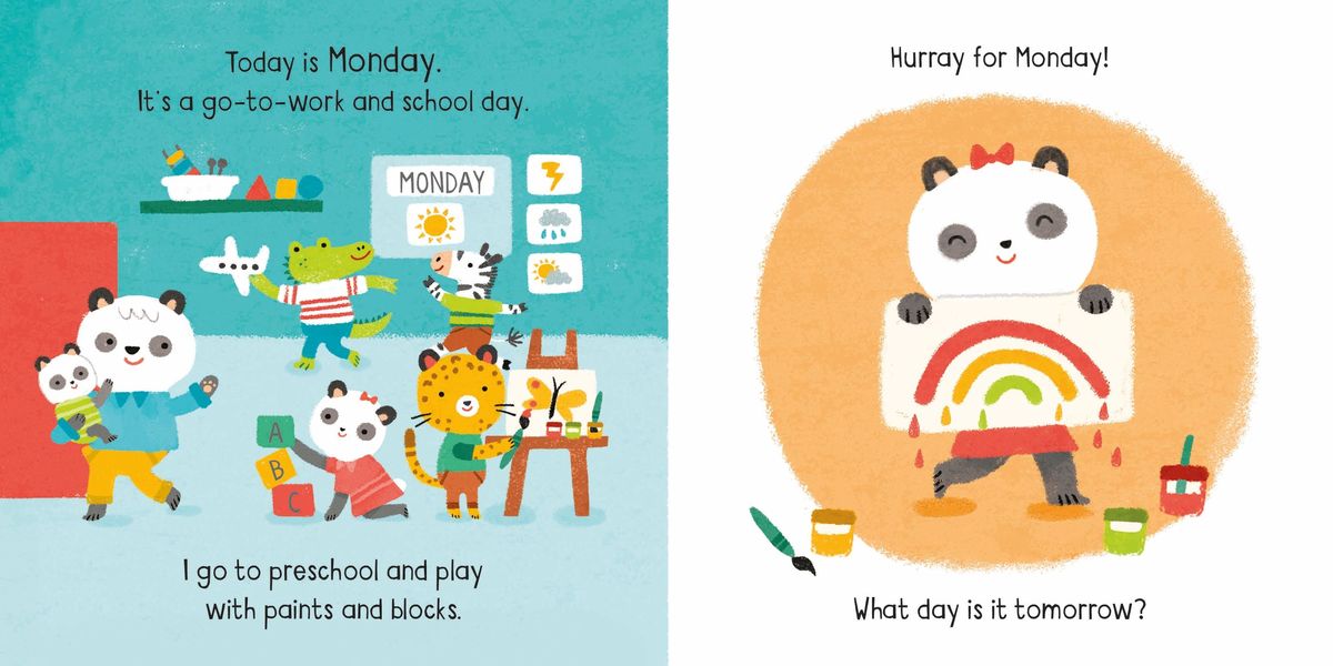 Usborne Little Board Books Days of the Week купить недорого в интернет