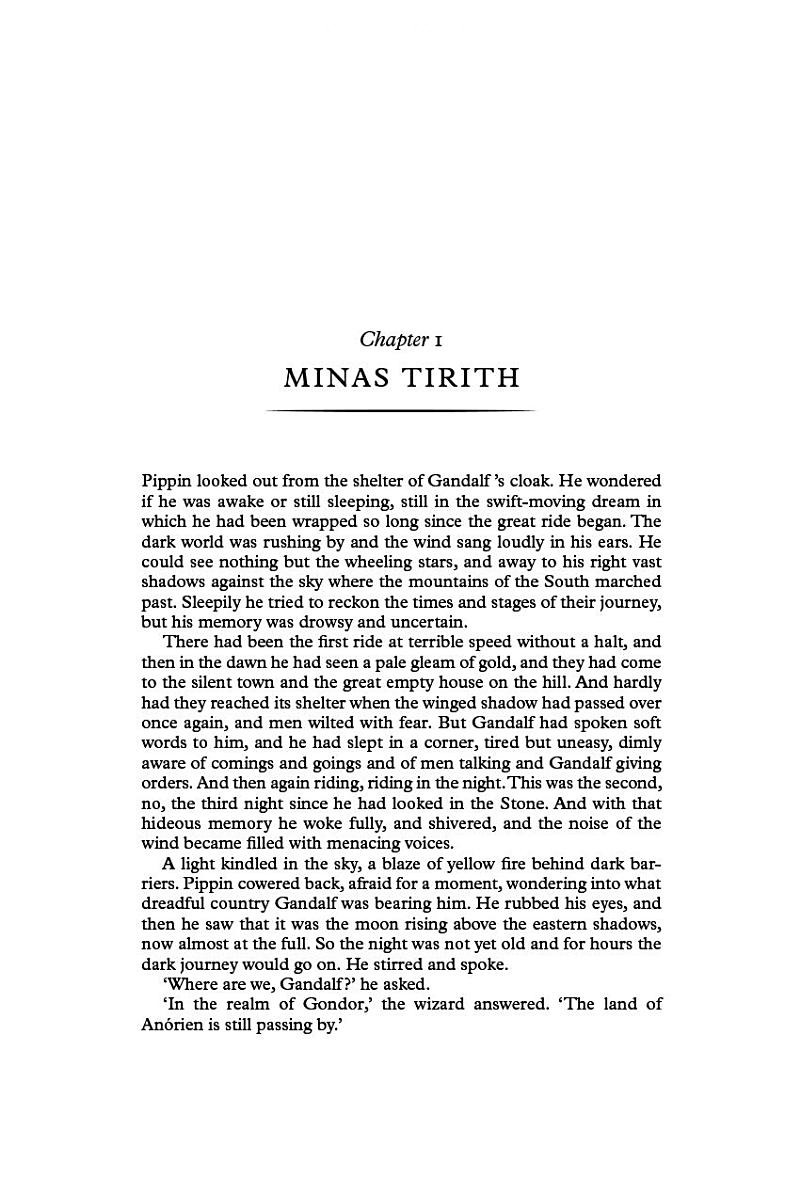 The Lord of the Rings Book 3 The Return of the King