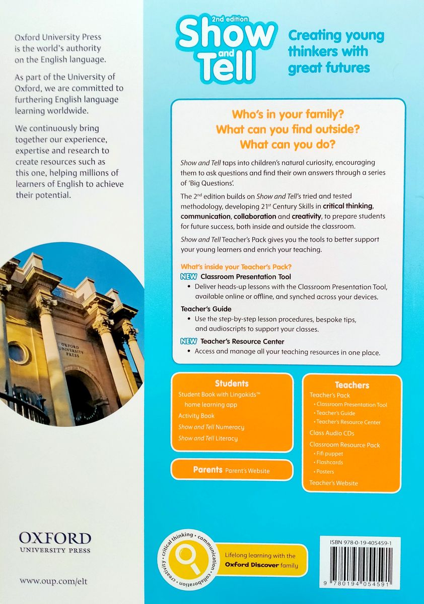 Show and Tell (2nd edition) 1 Teacher's Pack (Teacher's Guide, CPT and Teacher's Resource Centre)