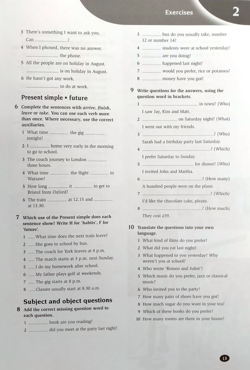 New Horizons 2 Workbook