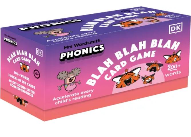 Mrs Wordsmith Phonics Blah Blah Blah Ages 4-7 (Early Years and Key Stage 1) Card Game