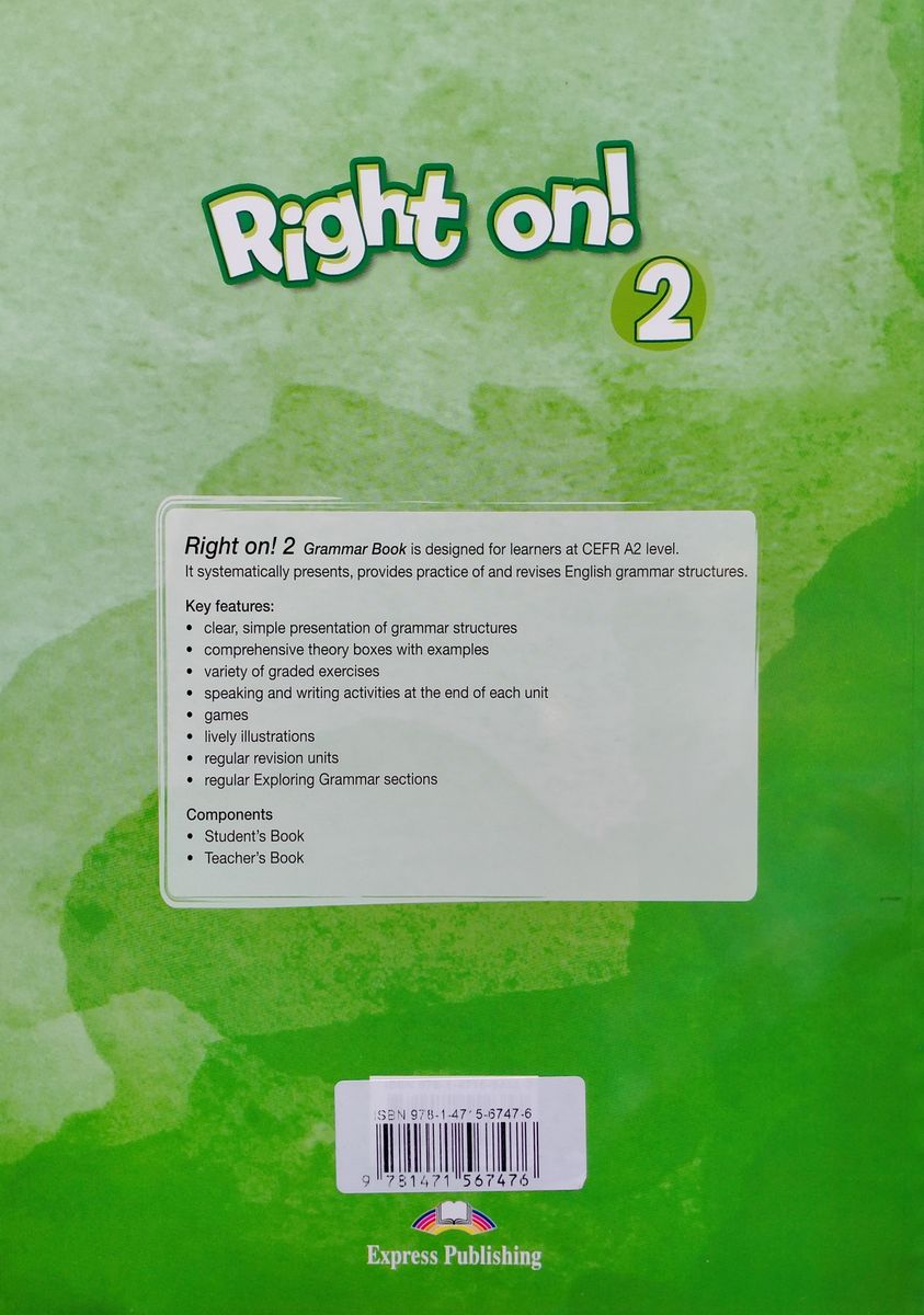 Right On! 2 Grammar Student's Book with Digibook