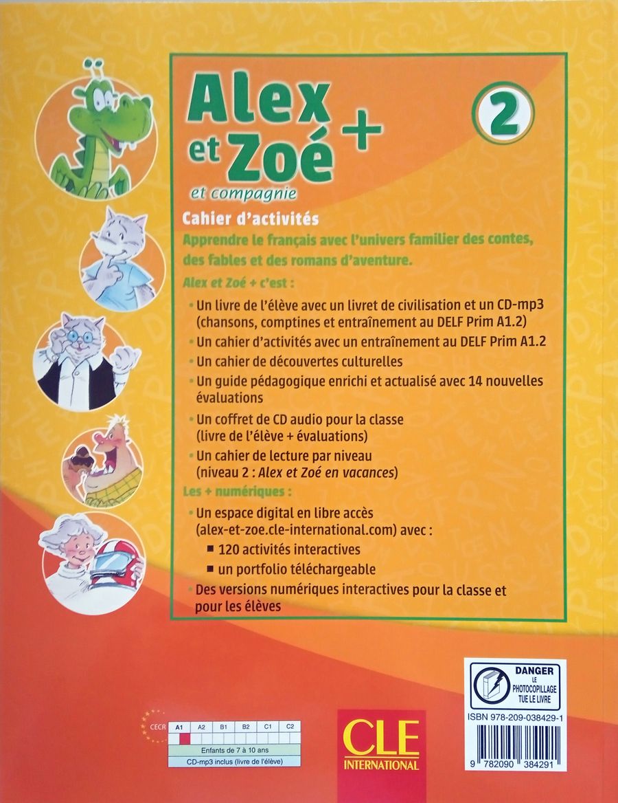 Alex et Zoe Plus 2 Cahier d'activites