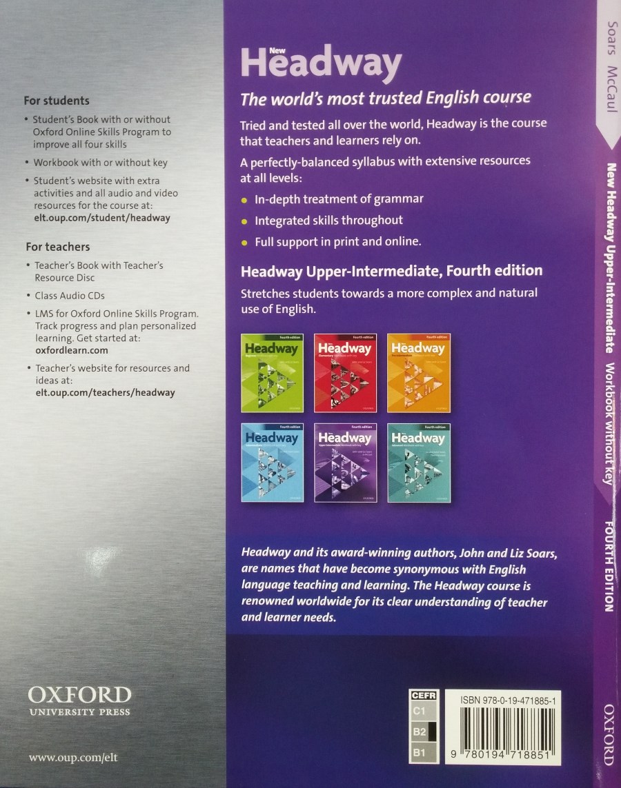 New Headway (4th edition) Upper-Intermediate Workbook without Key