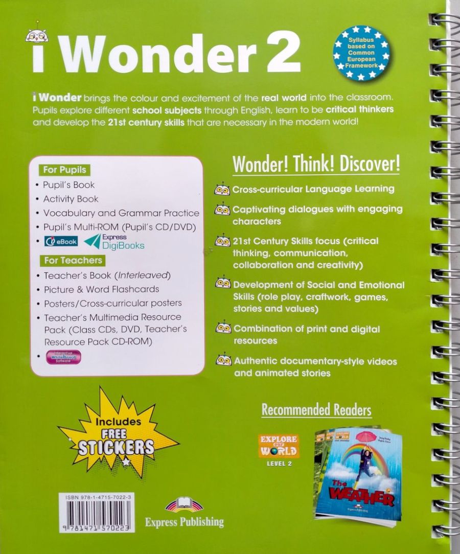 i Wonder 2 Teacher's Book with Posters