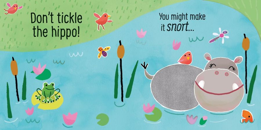 Usborne Touchy-feely Sounds Don't Tickle the Hippo