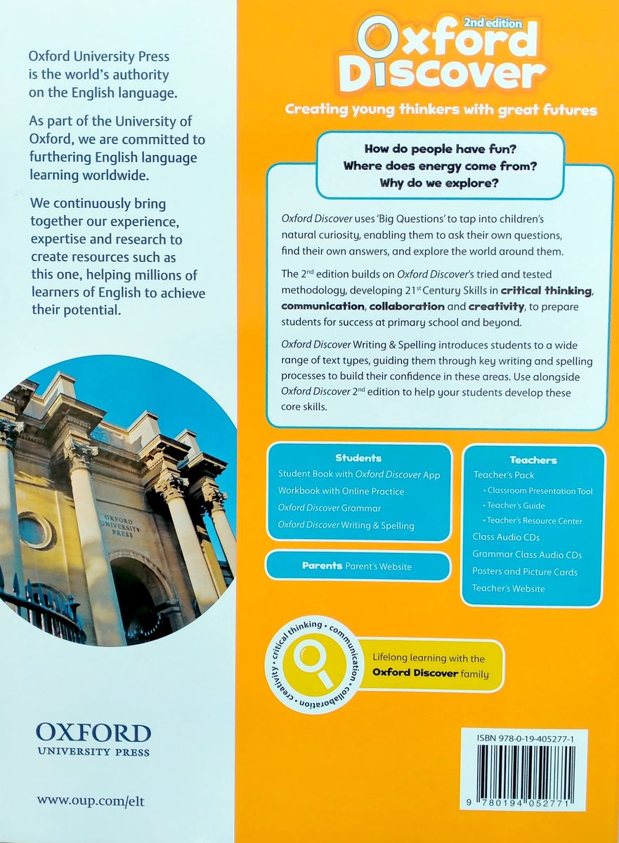 Oxford Discover (2nd edition) 3 Writing and Spelling Book