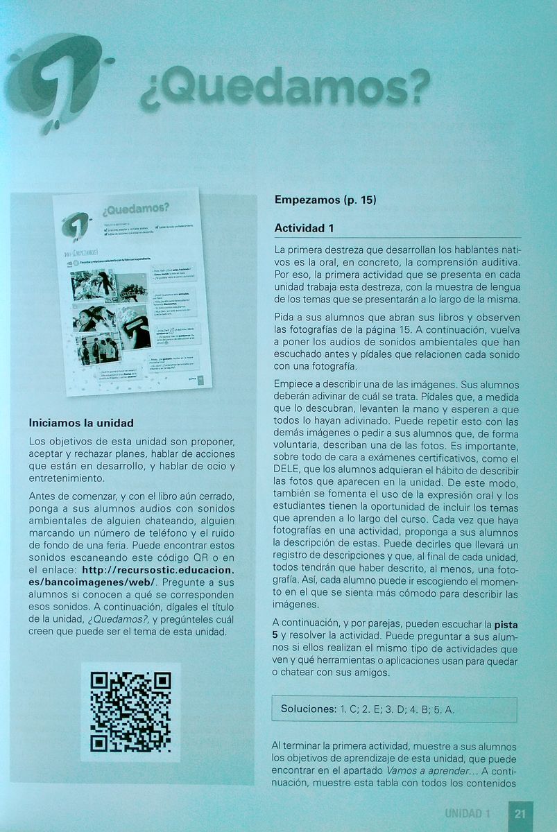 Que guay A2 Corso de Espanol Para Adolescents Guia Docente