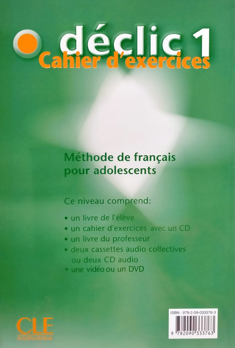 Declic 1 Cahier d'exercices + CD Audio
