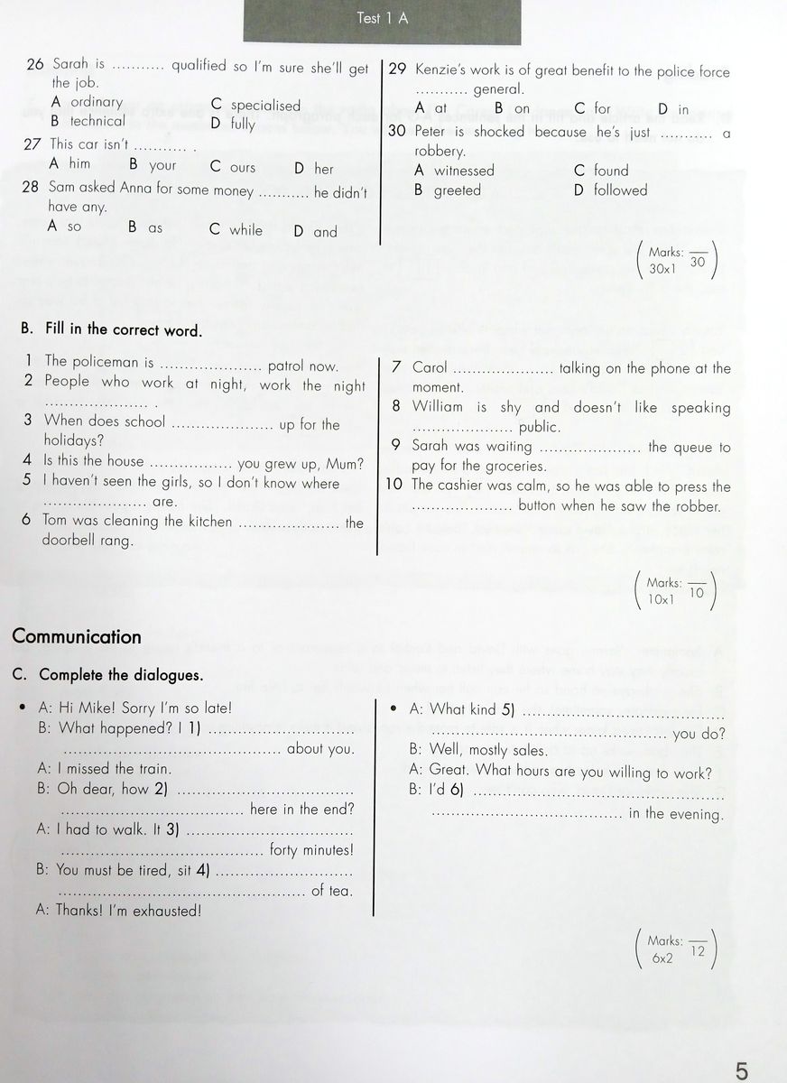 Click On 3 Test Booklet