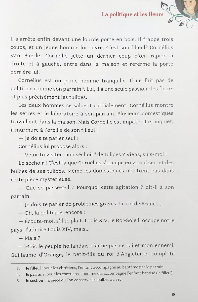 Lire et s'entrainer A1 La tulipe noire + Audio
