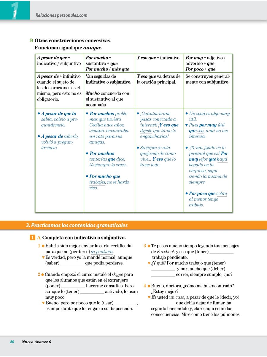 Nuevo Avance 6 Libro del alumno + CD