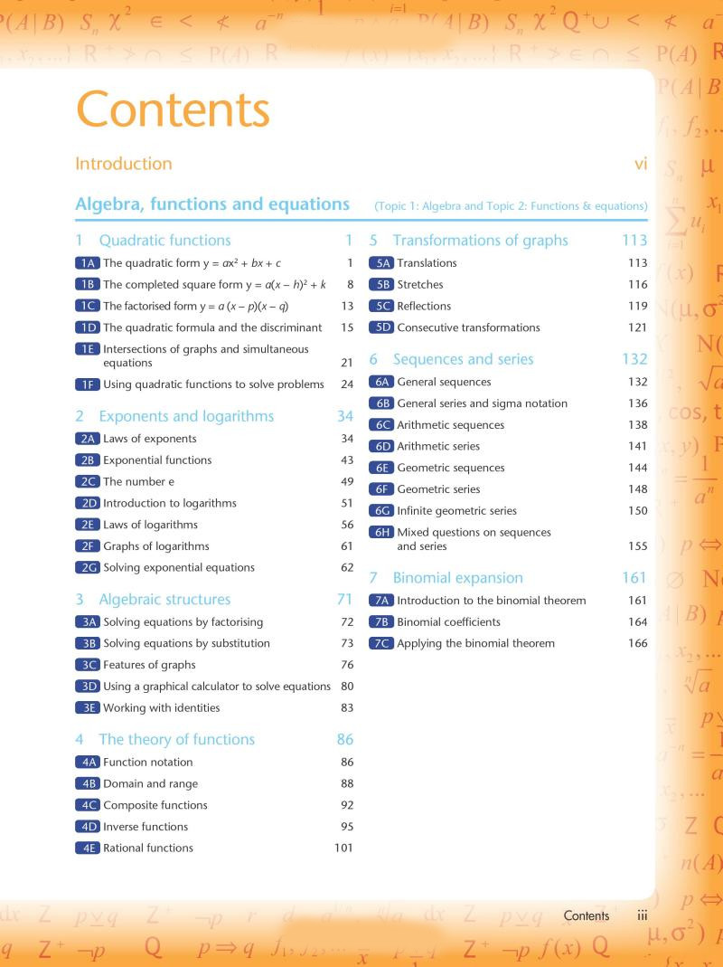 Mathematics for the Standard Level with CD-ROM