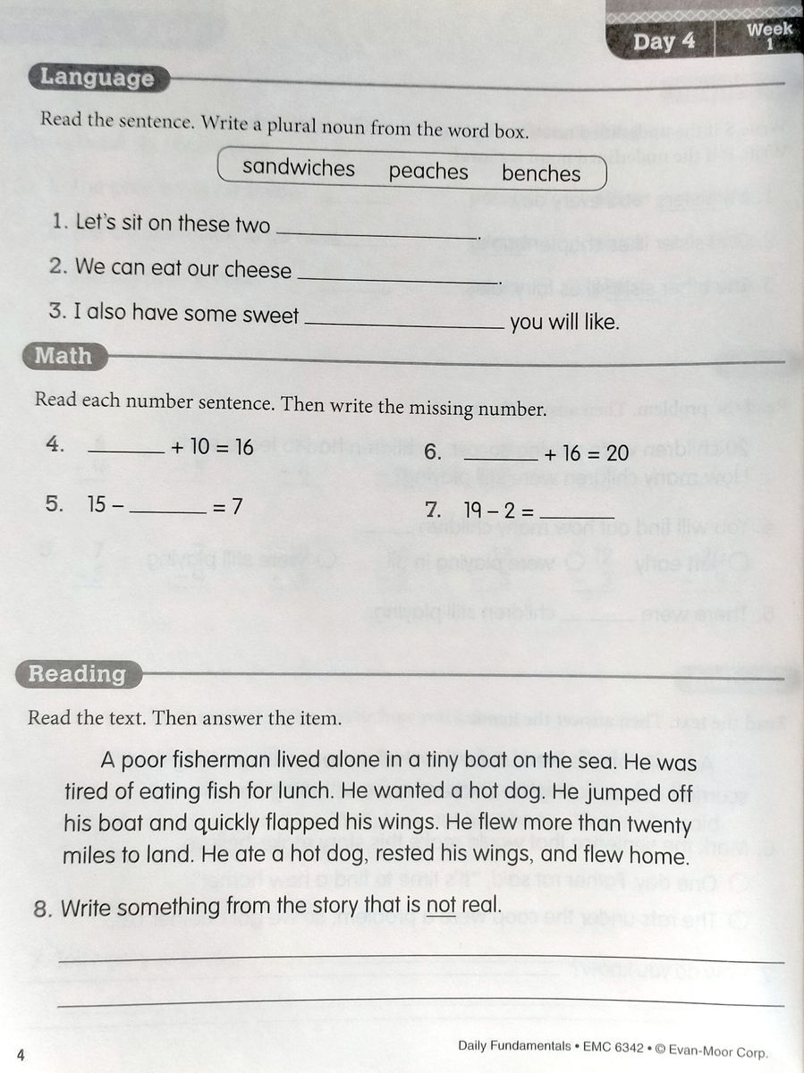 Daily Fundamentals Grade 2 Student Workbook