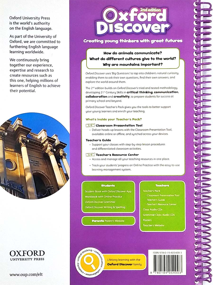 Oxford Discover (2nd edition) 5 Teacher's Book Pack (Teacher's Guide, CPT and Teacher Resource Center)