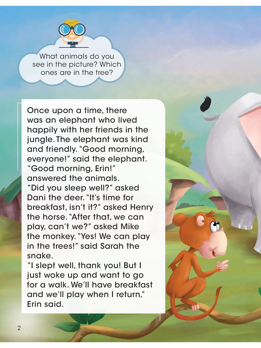 Short Tales 5 The Kind Elephant and the Greedy Man Digibook Application