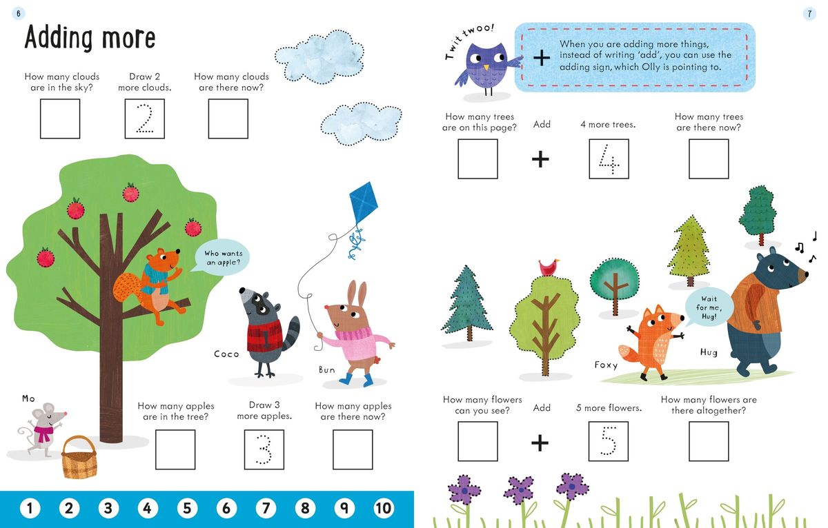 Usborne Workbooks Adding Age 5-6