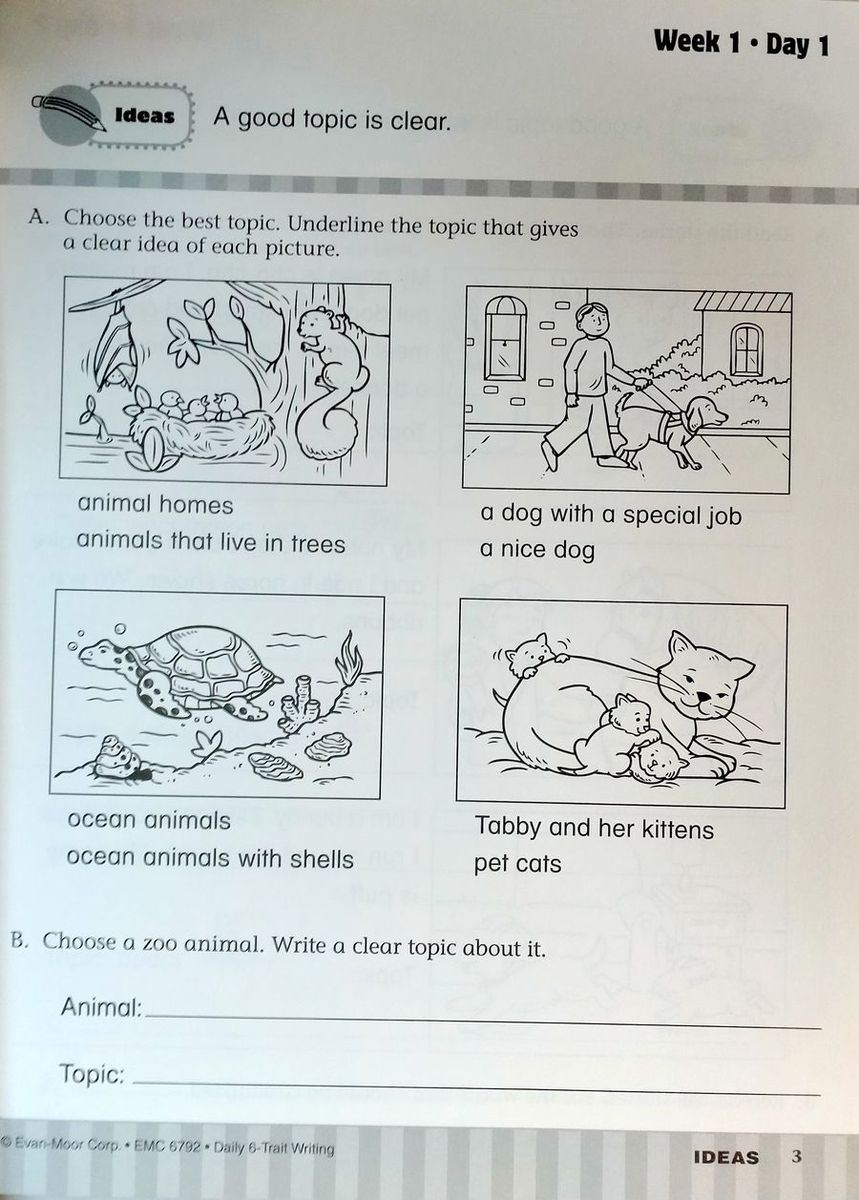 Daily 6-Trait Writing Grade 2 Student Workbook