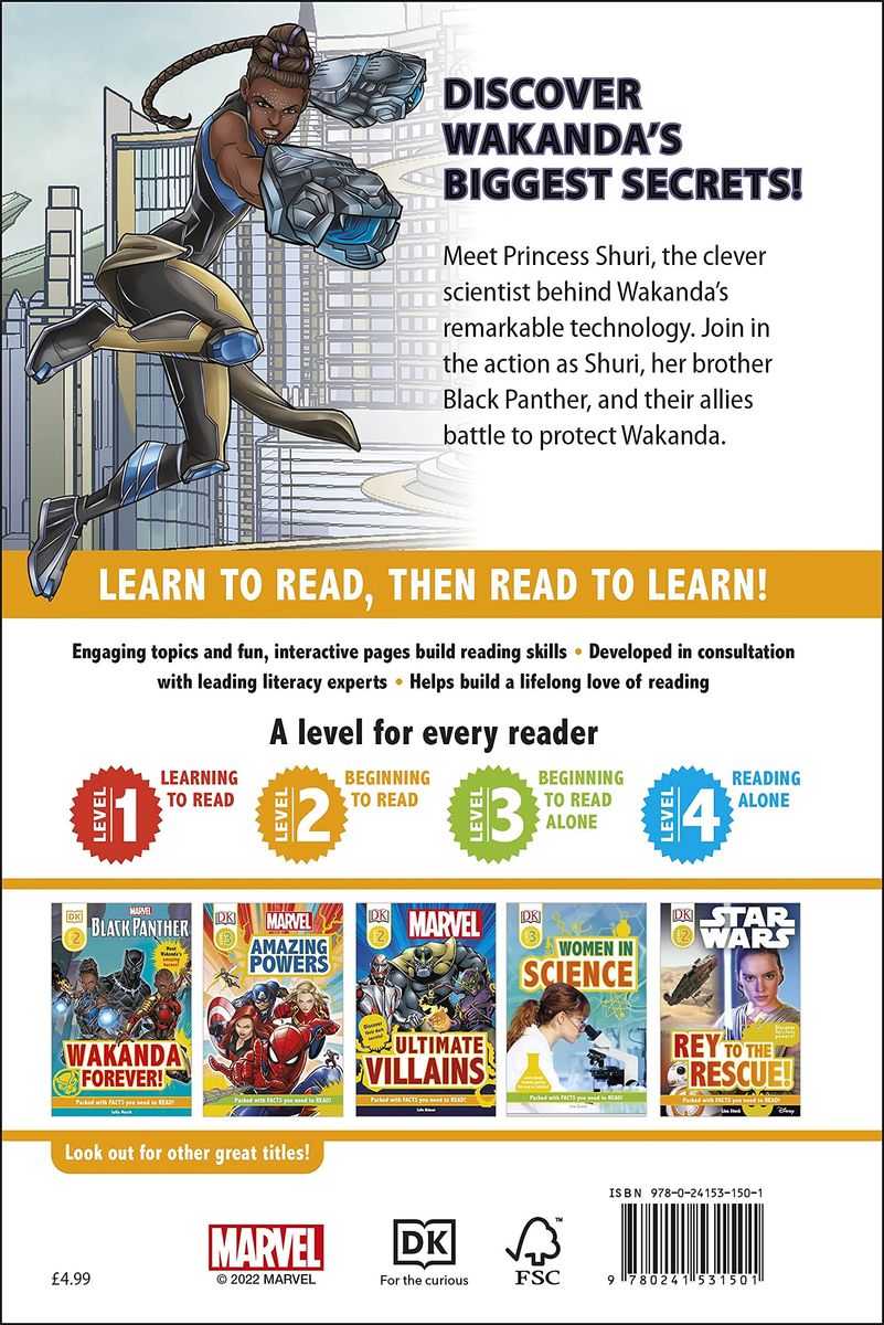 DK Readers 2 Marvel Black Panther Shuri Defender of Wakanda