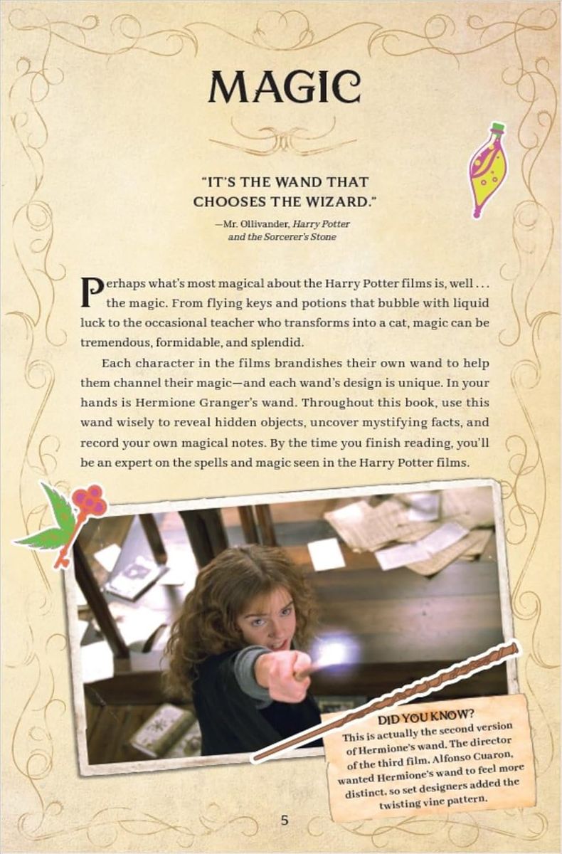 Harry Potter Spell and Potion Book Official Book of Spells, Potions, and Creatures