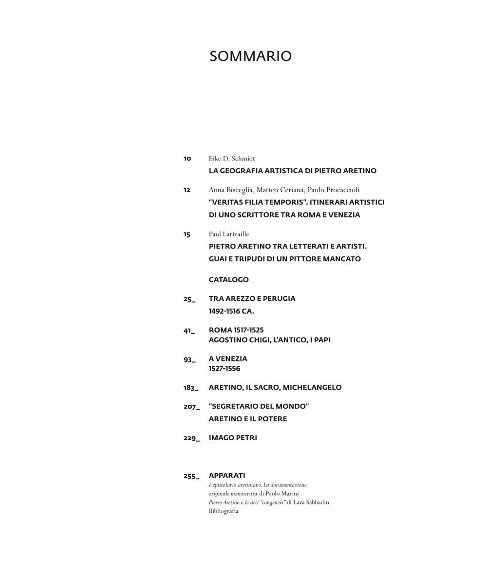 Pietro Aretino e l'arte nel Rinascimento. Catalogo della mostra