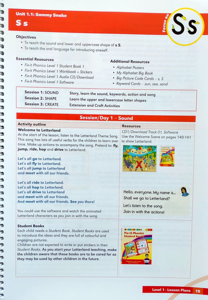 Fix-it Phonics (2nd Edition) Level 1 Teacher's Guide
