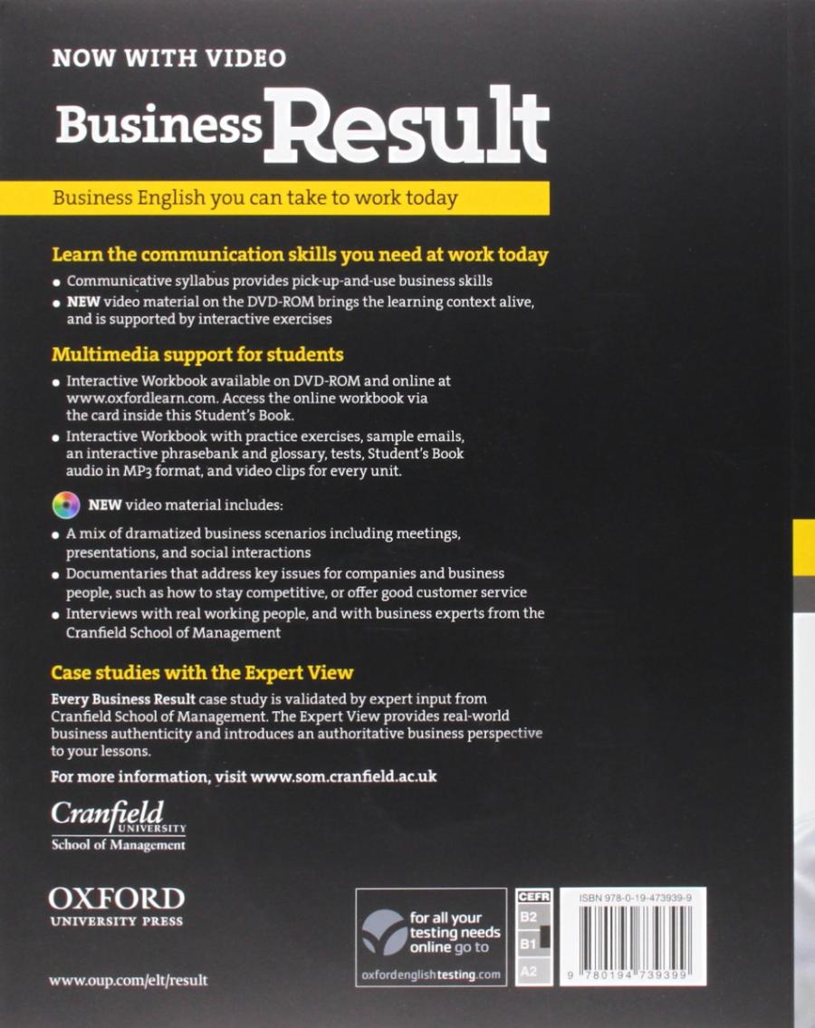 Business Result Intermediate Student's Book with DVD-ROM and Online Workbook