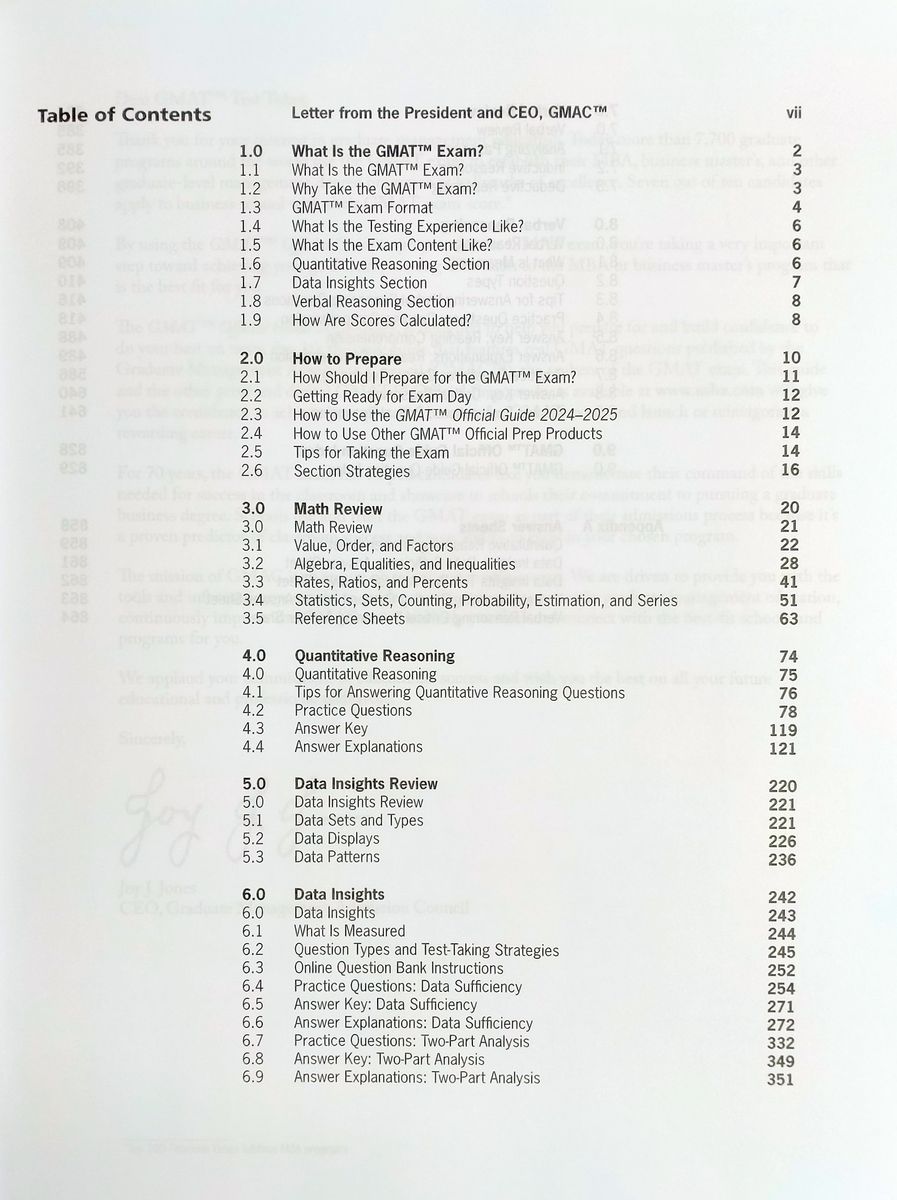 GMAT Official Guide 2024-2025 Book + Online Question Bank