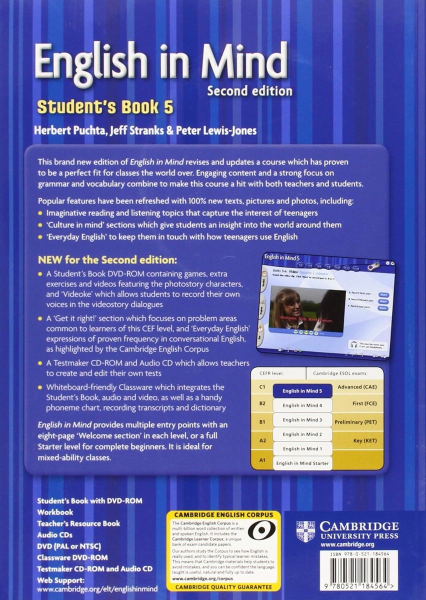 English in Mind (2nd Edition) 5 Student's Book with DVD-ROM