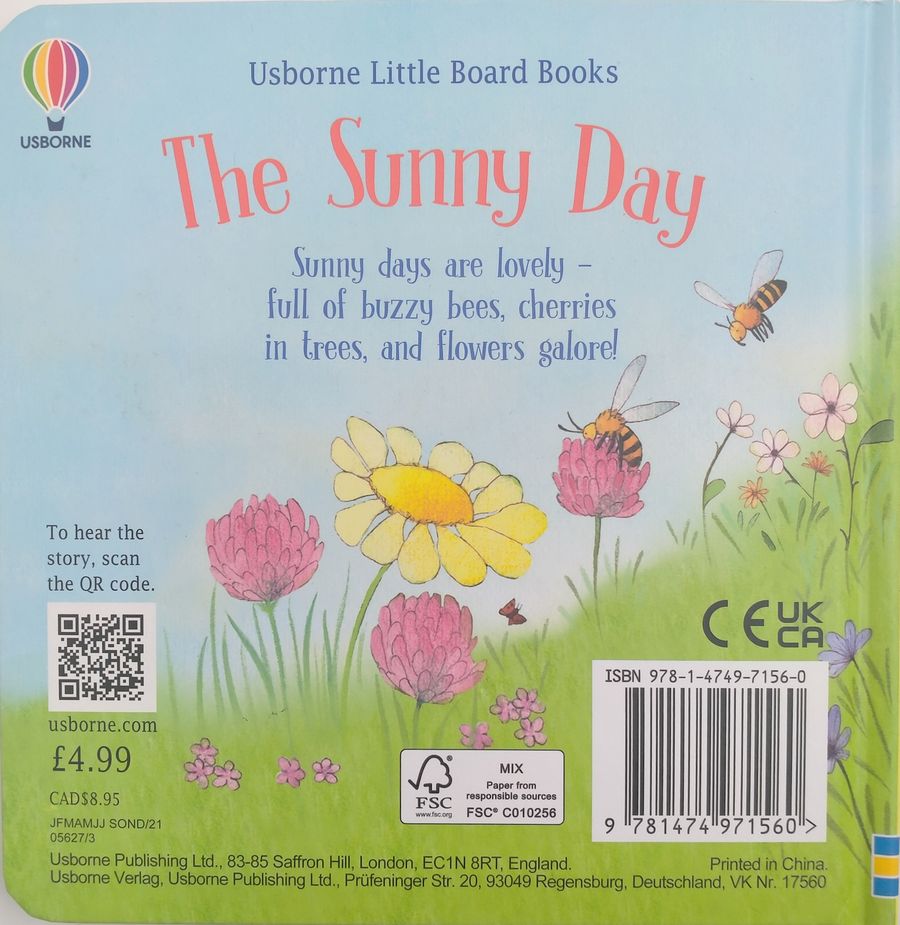 Usborne Little Board Books The Sunny Day
