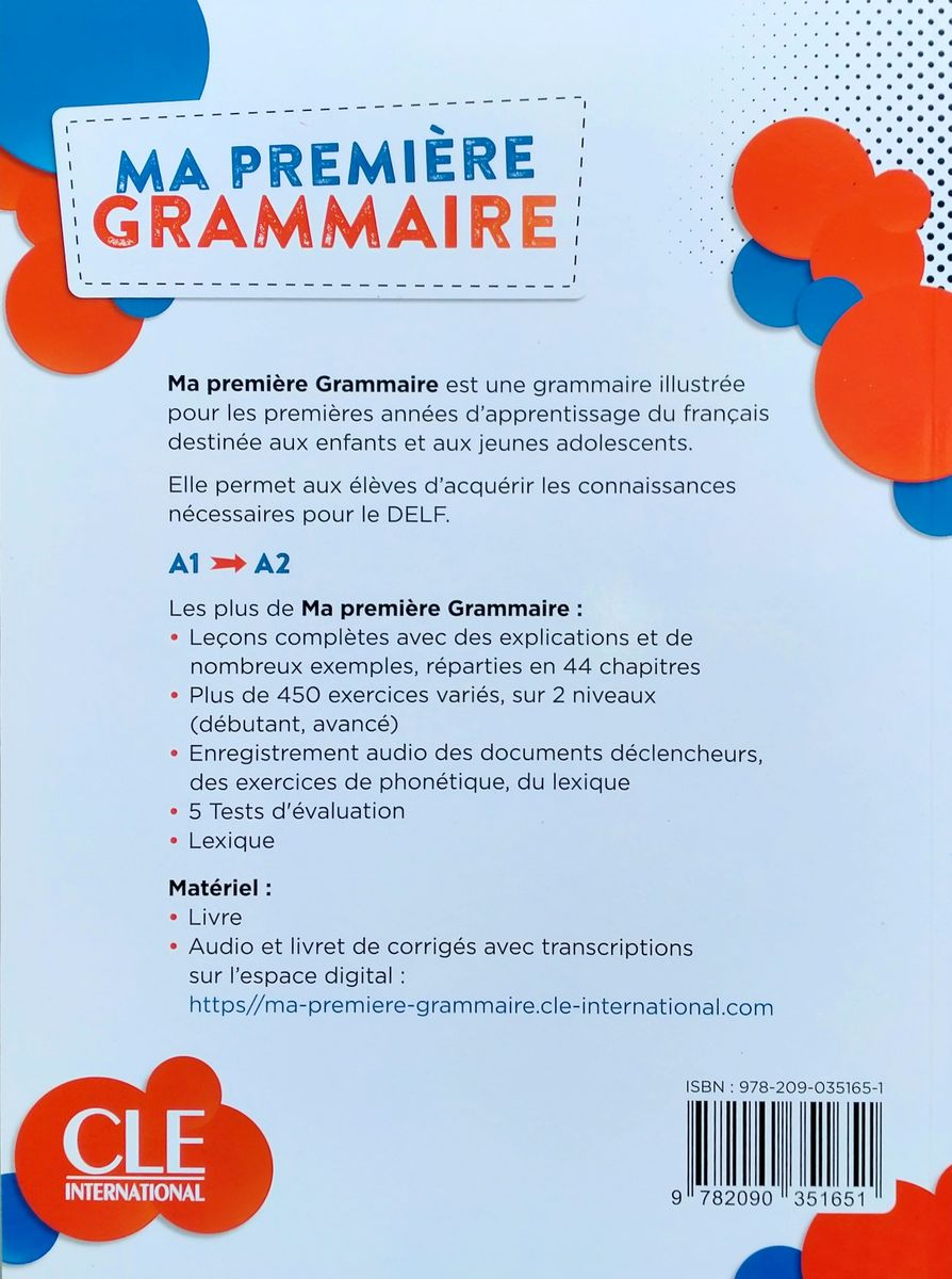 Ma Grammaire A1-A2 Livre + Corriges + Audio en ligne