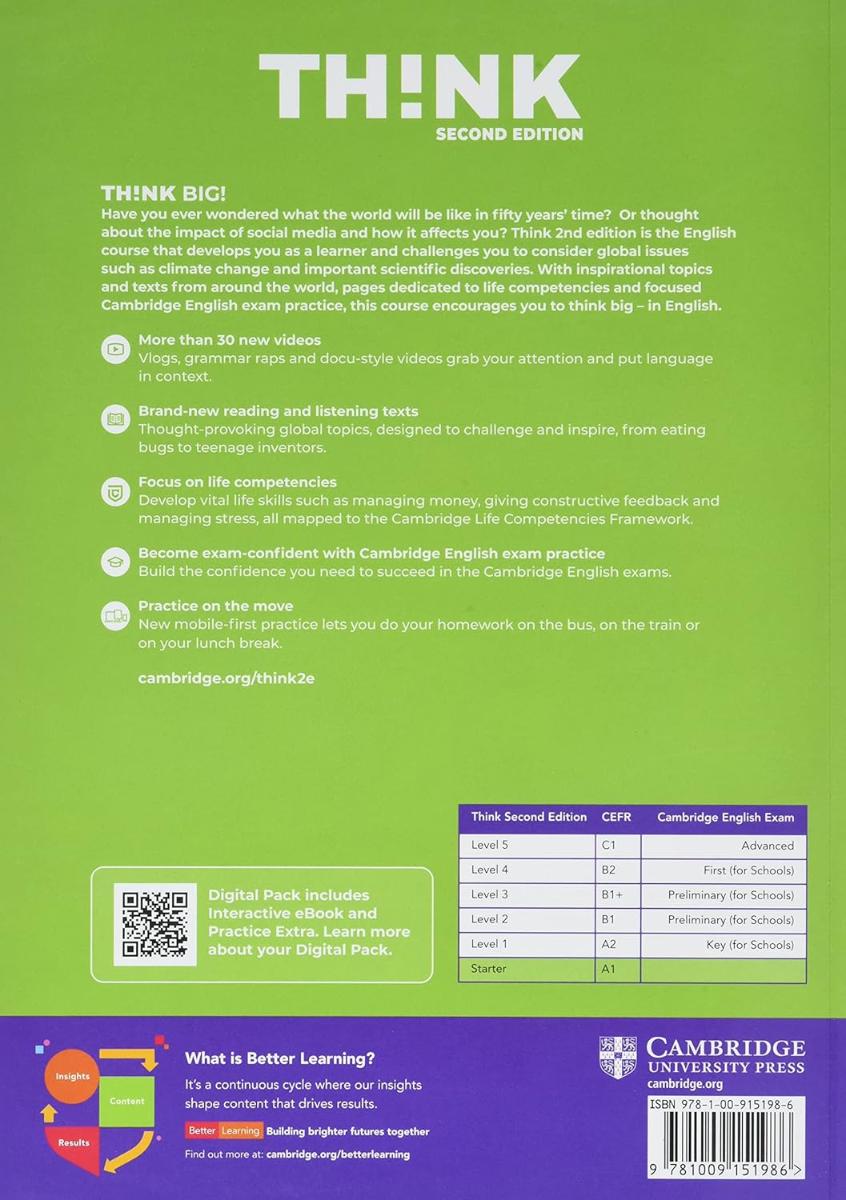 Think (2nd edition) Starter Student's Book with Workbook Digital Pack