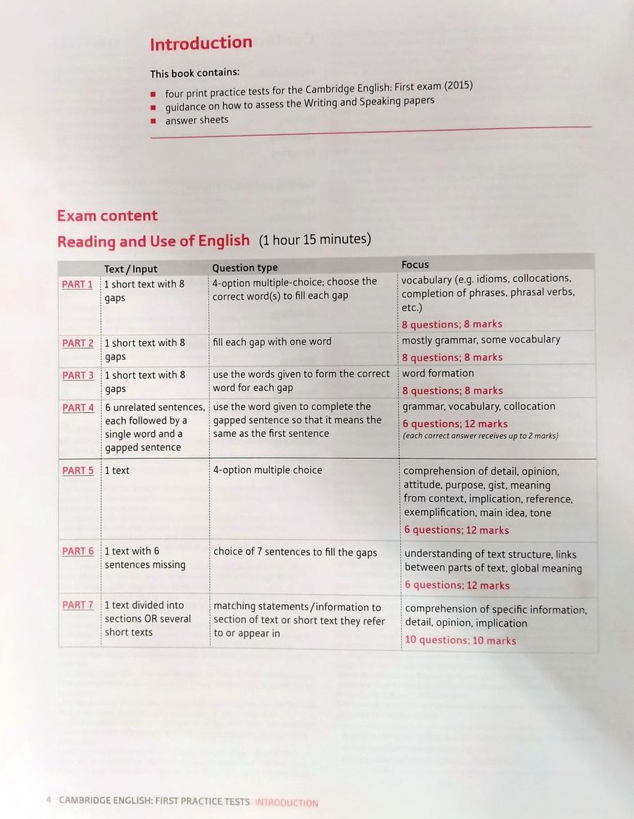 Cambridge English First (2015 Exam) Practice Tests Without Key