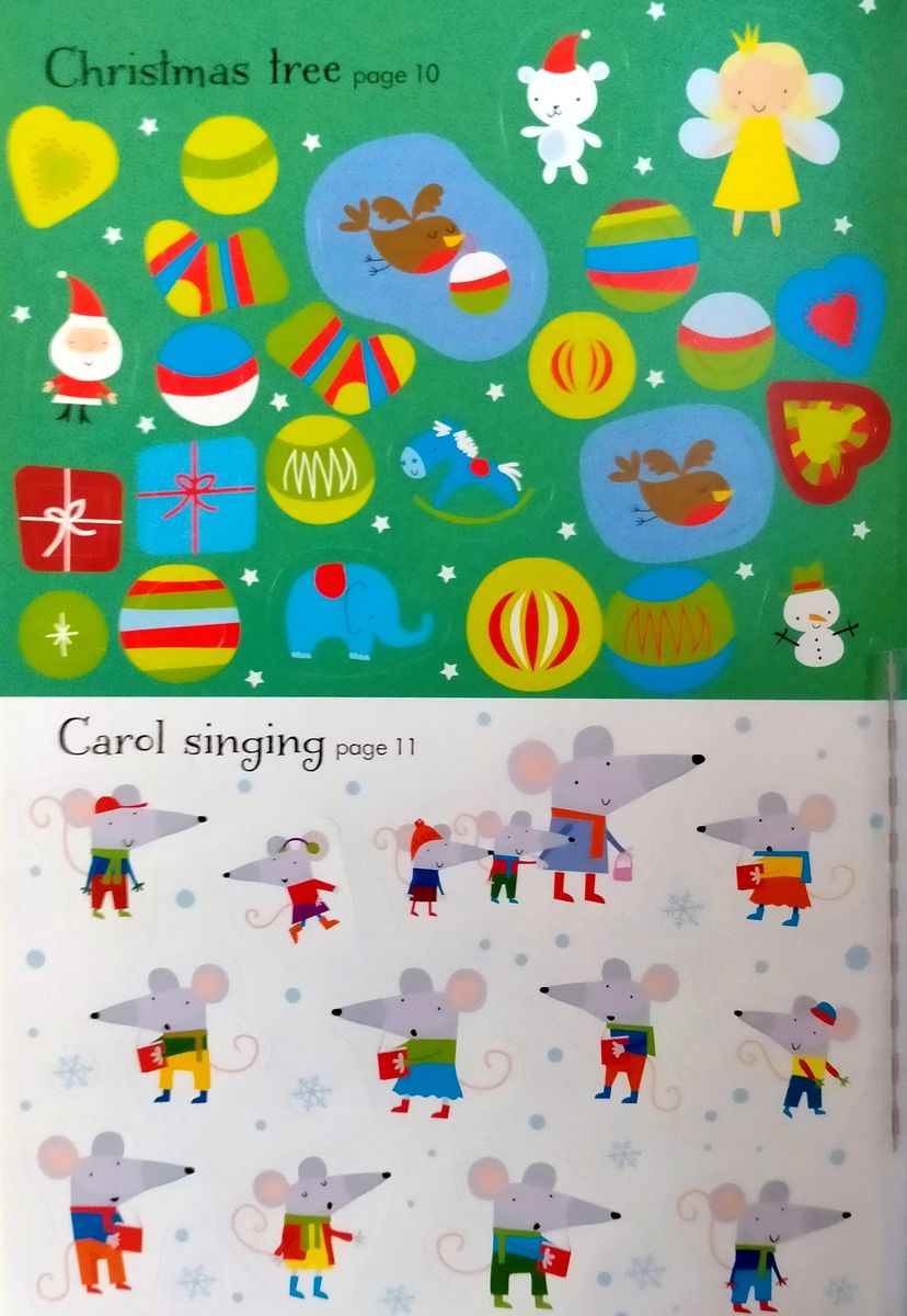 Usborne Little First Stickers Christmas