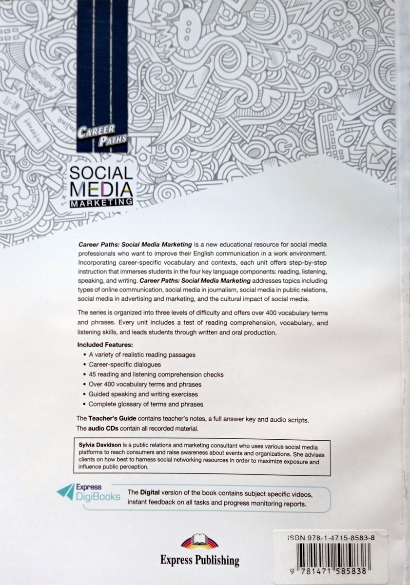 Career Paths Social Media Marketing Teacher's Guide, Student's Book with Digibook and Online Audio