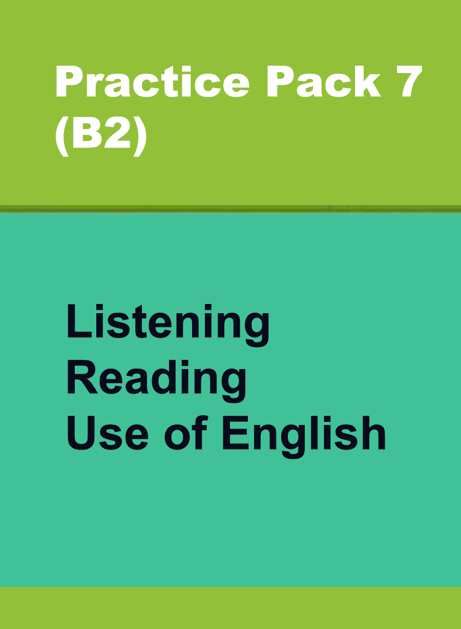 Сборник онлайн-тестов по английскому языку Practice Pack 7 (B2) Listening, Reading, Use of English