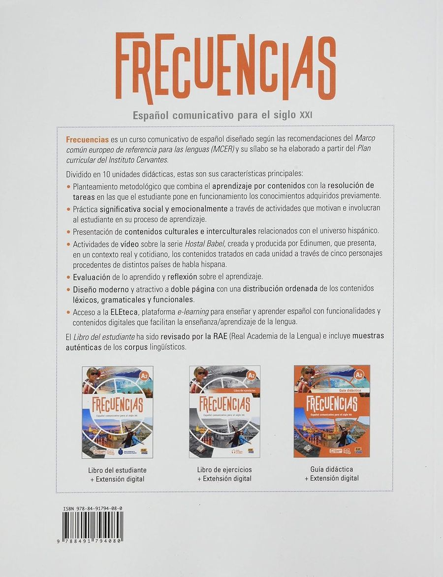 Frecuencias A2 Libro de ejercicios + Extension digital