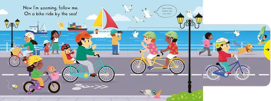Busy Bikes A Push, Pull, Slide Book