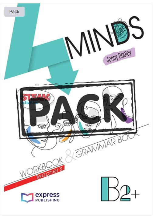 4Minds B2+ Workbook and Grammar Teacher's Book with Digibooks