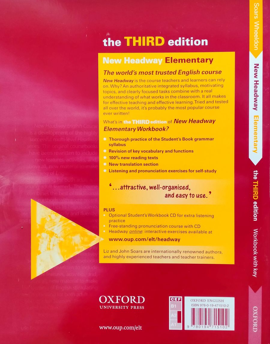 New Headway  Elementary (3rd edition)  Workbook with Key