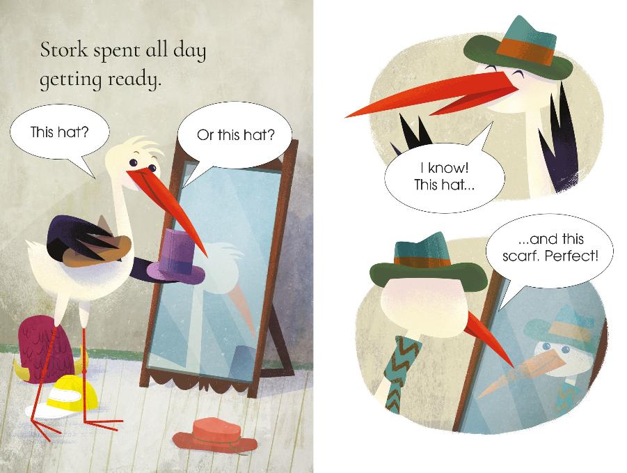 Usborne First Reading 4 The Fox and the Stork (An Aesop's Fable)