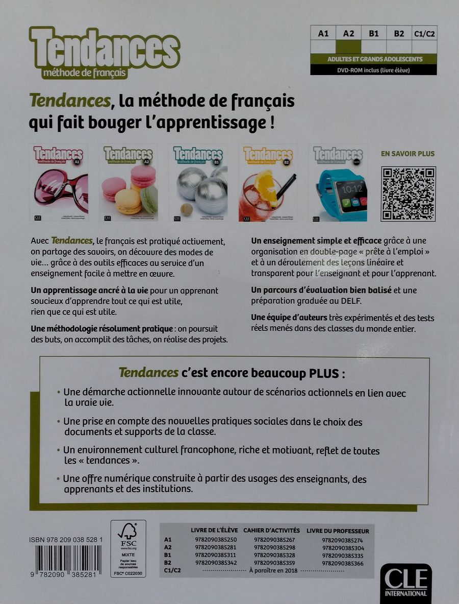 Tendances A2 Livre de l'eleve + DVD-ROM