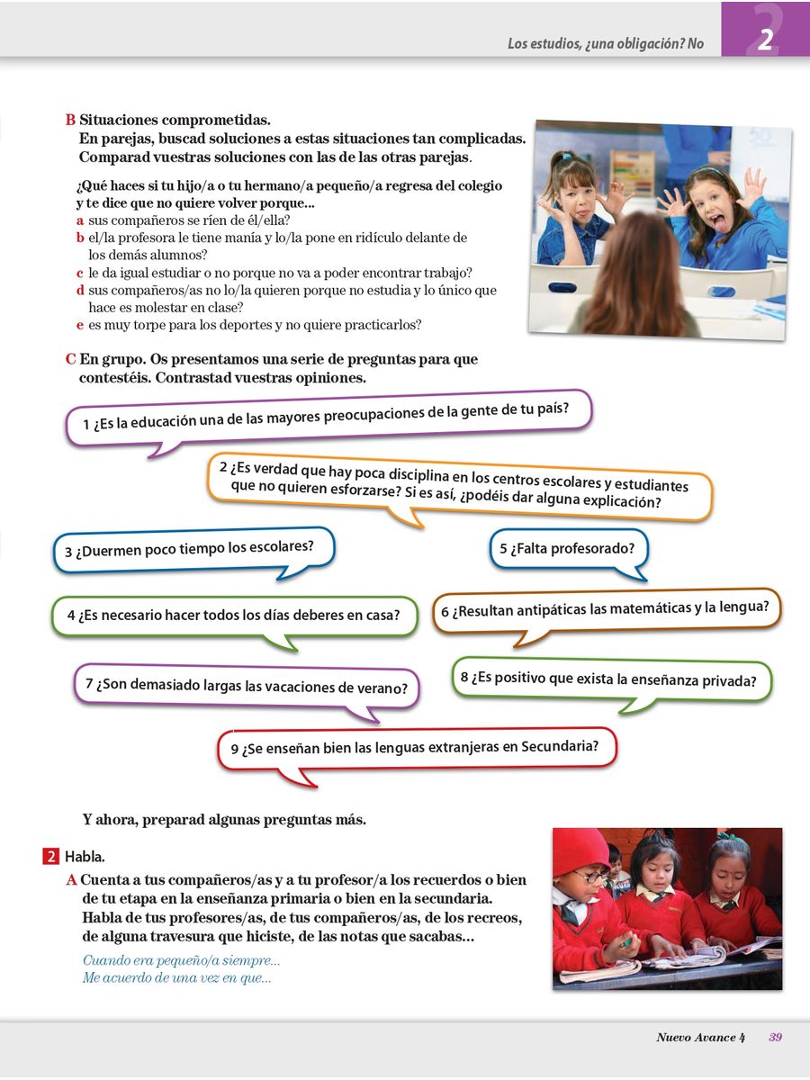 Nuevo Avance 4 Libro del alumno + CD