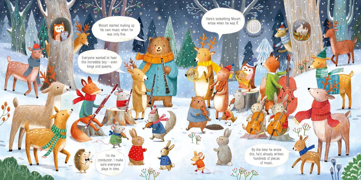Usborne Musical Books The Animal Orchestra Plays Mozart