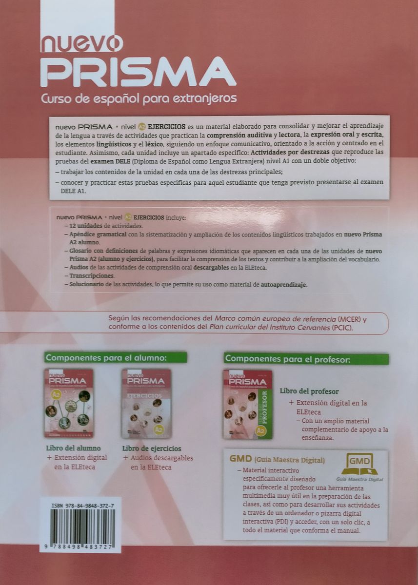 Nuevo Prisma A2 Libro de Ejercicios