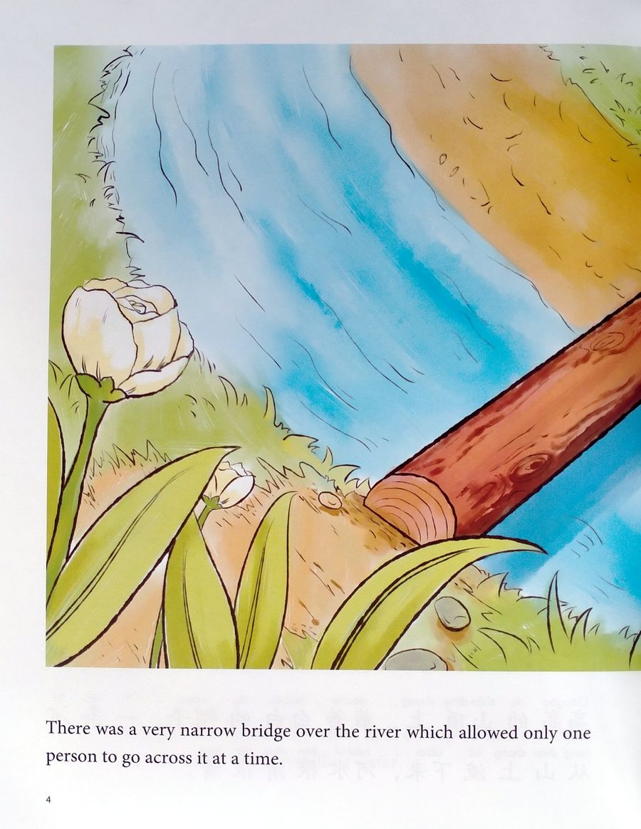 My First Chinese Storybooks Animals Two Goats Going Across a Bridge