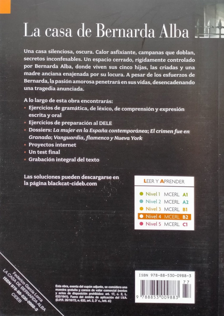 Leer y Aprender B2 La casa de Bernarda Alba