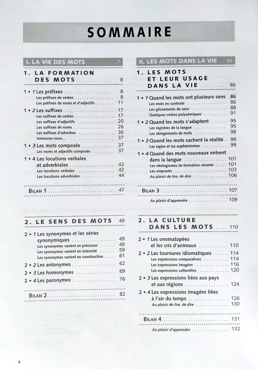 Vocabulaire explique du francais Niveau Intermediaire Exercices