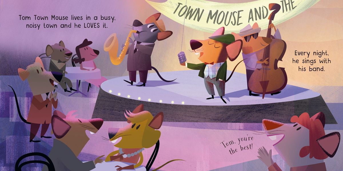 Usborne Little Board Books The Town Mouse and the Country Mouse